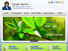 Tablet Screenshot of carolynsantos.com